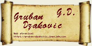 Gruban Džaković vizit kartica